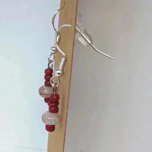 Handmade beaded 925 earrings from Key Largo - Picture 2 of 3